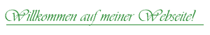 Willkommen auf meiner Webseite!